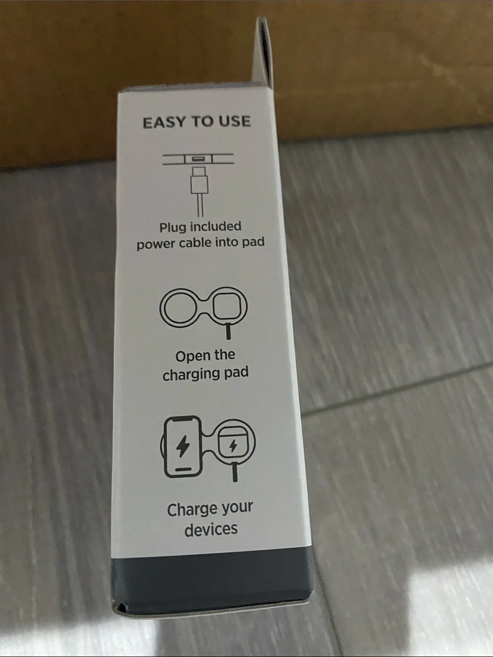 Foldable Dual Wireless Charging Pad - White